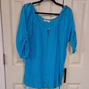 Cato Women's Vibrant Blue Blouse